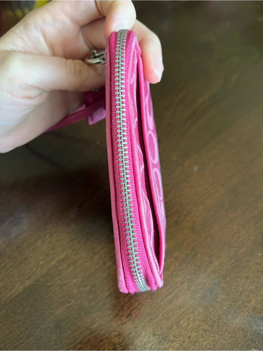 Vintage y2k Coach Pink Poppy Wristlet